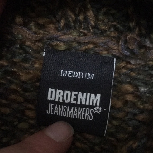 Dr. Denim | Green & Caramel Variegated Knit Sweater - Picture 3 of 5